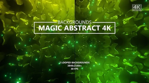 Magic Abstract Green Backgrounds