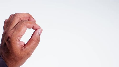 Hand Gesture Rubbing Finger Tips