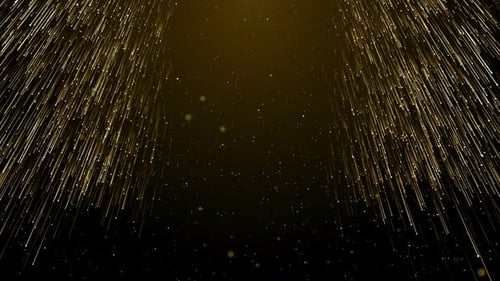 Elegant Golden Falling Particles Background for Awards Ceremony