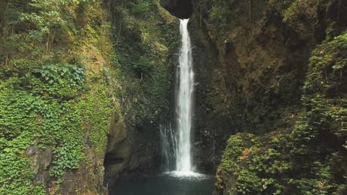 Beautiful Tropical Waterfall. Bali,Indonesia.