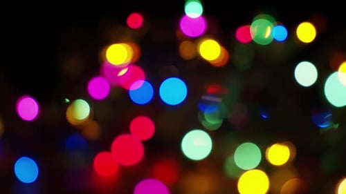 Abstract Multi-Colored Lights Gently Moving