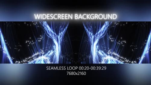 Seamless Futuristic Blue Line Abstract Widescreen Background