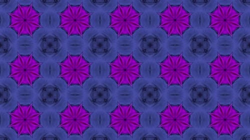 Vibrant Abstract Geometric Kaleidoscope Pattern Loop