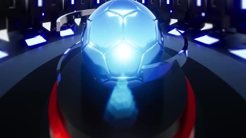Futuristic 3D Soccer Ball Broadcast Opener