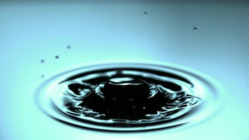 Mesmerizing Water Drop Splash in Slow Motion