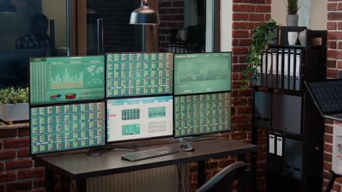 Fund Trader Monitoring Exchange Market Sales Numbers