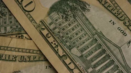 Foto rotativa de dinheiro americano (moeda) - MONEY 500