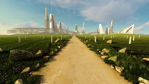 Country Road To A Fantastic City