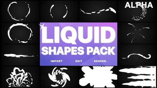 Paket mit flüssigen Formen | Motion-Grafikpaket