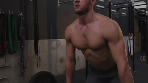 Cross training at a gym