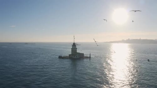 Vista aérea de la Torre Doncella de Estambul 13