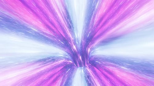 Hyperspace Warp Speed Tunnel Through Stars Background Loop