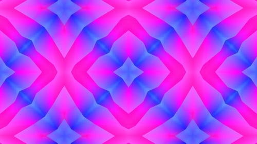 Vibrant Abstract Kaleidoscope Geometric Pattern Loop Background