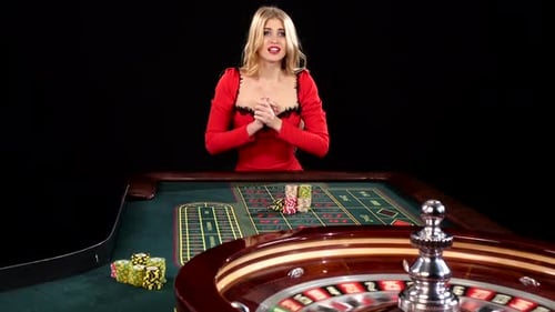 Sexy Young Girl in Casino. Black, People Stock Footage ft. air & casino chips - Envato