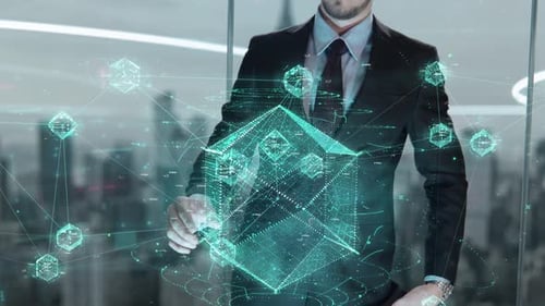 Interactive Blockchain Security Digital Network Visualization