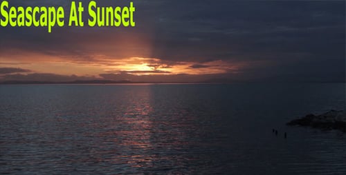 Seascape At Sunset