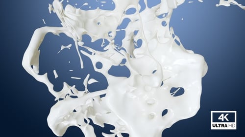 Spritzer cremiger Milch