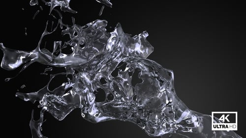 Spritzer reinen Wassers V3