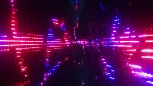Audio visualization in the form of luminous waves