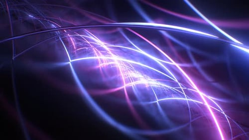 Futuristic Glowing Neon Lines Dynamic Abstract Background
