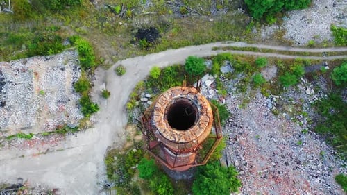 Old industrial chimney
