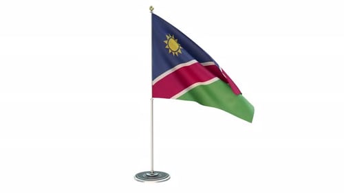 Petites boucles pour mât de drapeau de la Namibie avec Alpha