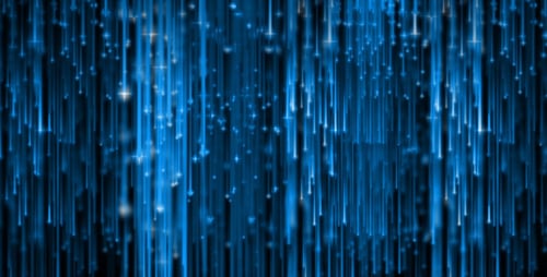 Abstract Blue Digital Lines Falling Background Animation