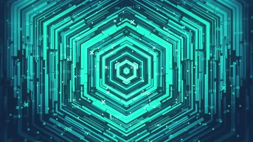 Hexagonal Digital Technology Background