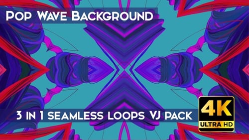 Abstract Fluid Geometric Motion Backgrounds Collection