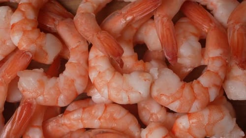 Close-Up of Delicious Cooked Shrimp