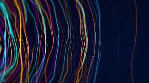 Vivid Circle Neon Strings On The Side