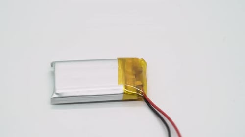 Lithium Polymer Battery With Red and Black Wires