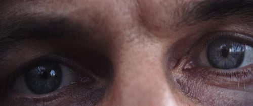 Macro Shot of a Face Going Out of Focus