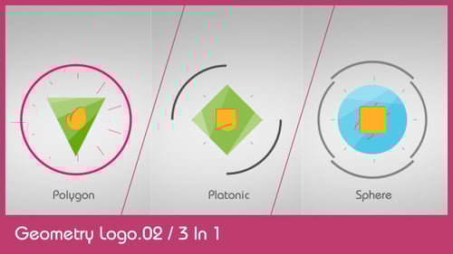 Clean Geometric Shapes Logo Reveal Animation