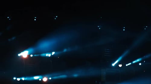 Dynamic Lighting on Stage with Various Colors