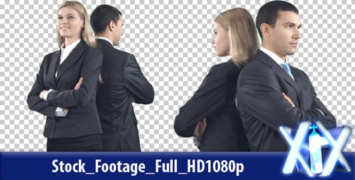 Pessoas de negócios confiantes