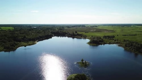 Beautiful Landscape Of Lakes Zaronovo And Knyazhnoe 10