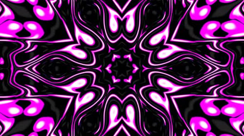 Abstract Fluid Kaleidoscope Colors Background Loop