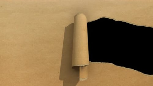 Papel rasgado marrón