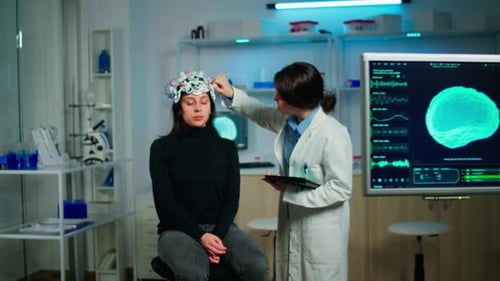 Brain Scan Technology Medical Research Lab Experiment