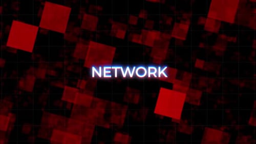 Glitch Network Text Reveal Animation