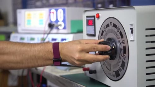 Control de voltaje de prueba de dispositivo Electrónico