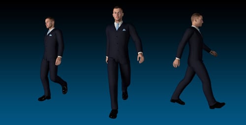 Businessman Walk Cycle