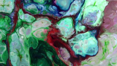 Abstract Colors And Paint Swirling Background Spread
