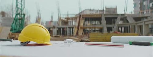 Architektonische Ausstattung auf der Baustelle