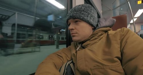 Commuter Routine Ride By Train