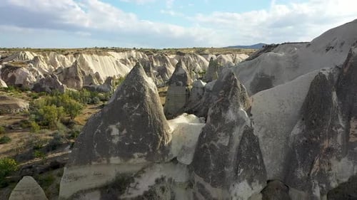 Paysages de Cappadoce photographiés sur un Drone, Turquie
