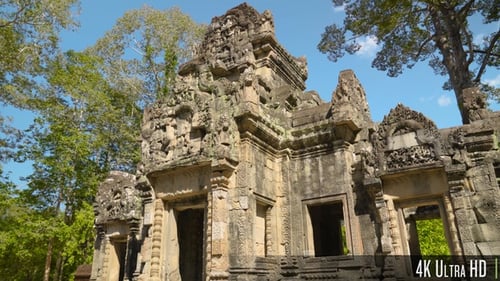 4K Ancient Temple Ruins from the Khmer Empire in Siem Reap, Cambodia