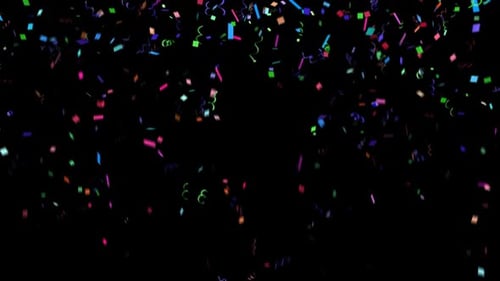 Confetti with alpha channel