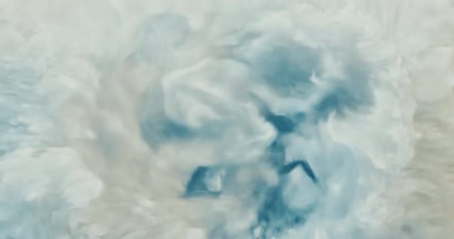 Auge des Sturms, Wirbelanimation mit rotierenden Wolken.